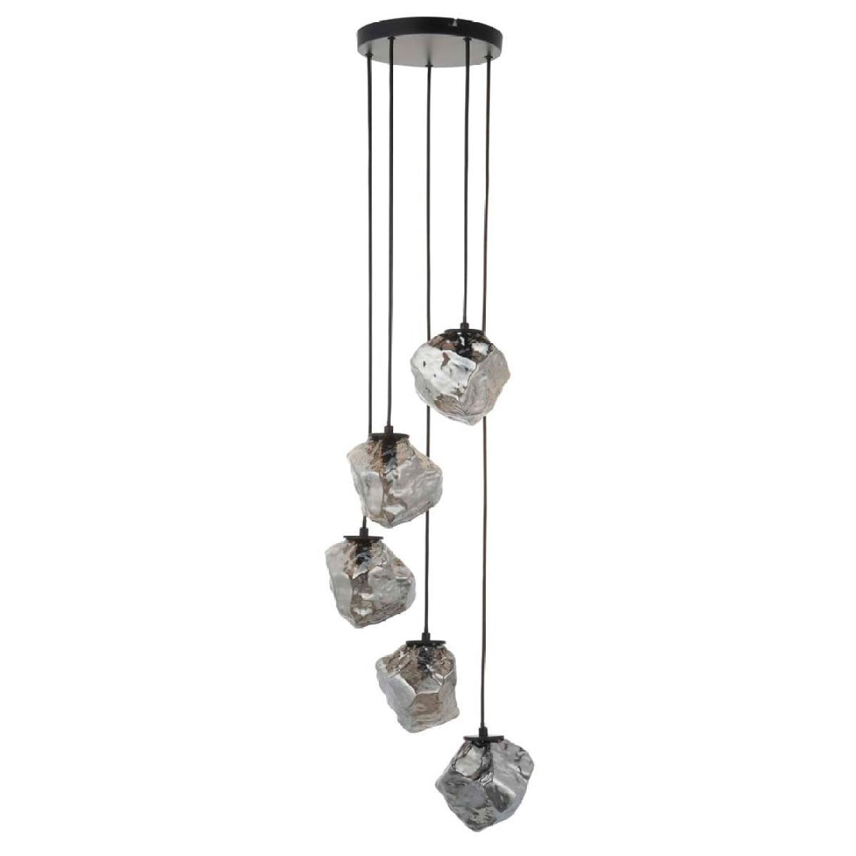Molten 5 Light Smokey Ceiling Light Pendant – image 9