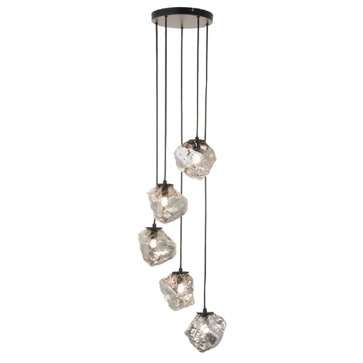 Molten 5 Light Smokey Ceiling Light Pendant – image 10