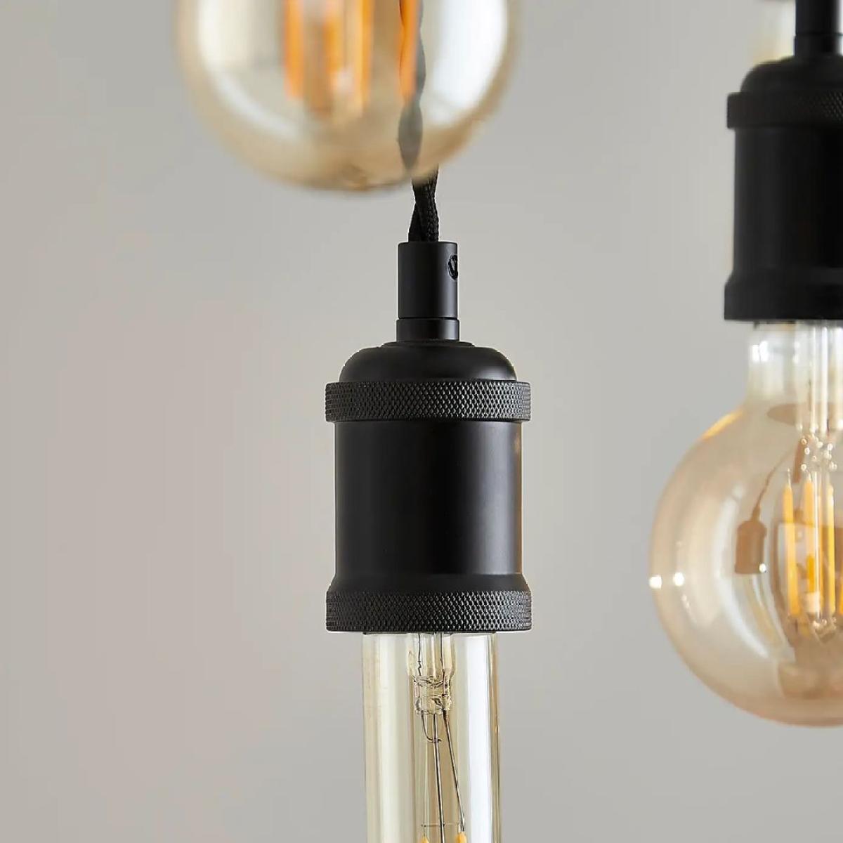 Melrose 5 Light Black Pendant Bar – image 4