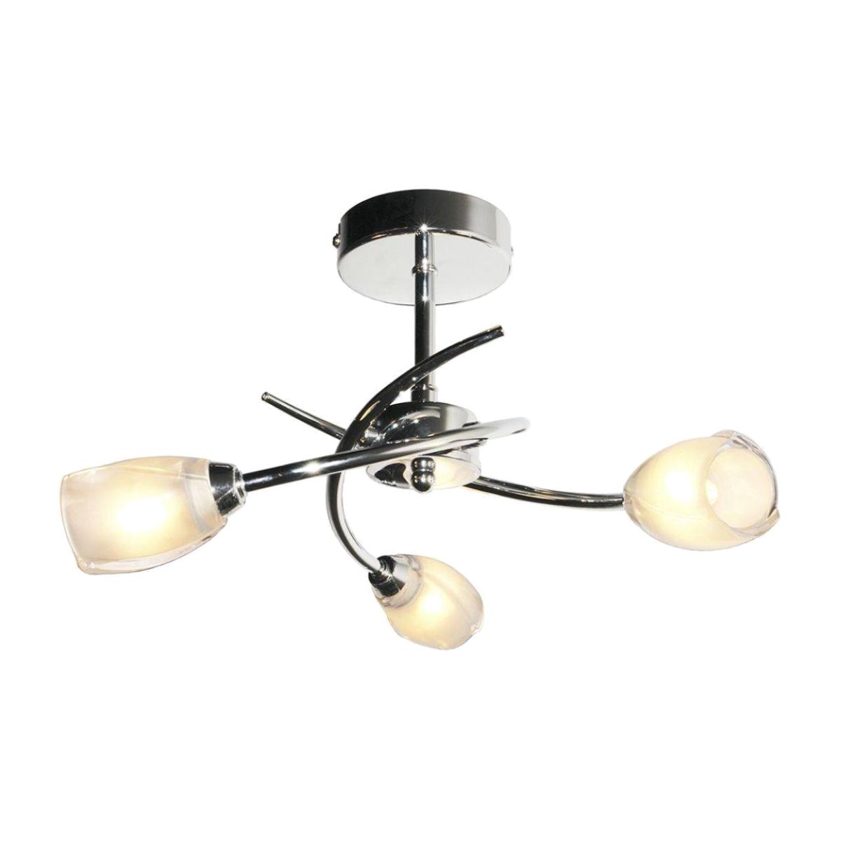 SPIKE 3-LIGHT SEMI-FLUSH PC