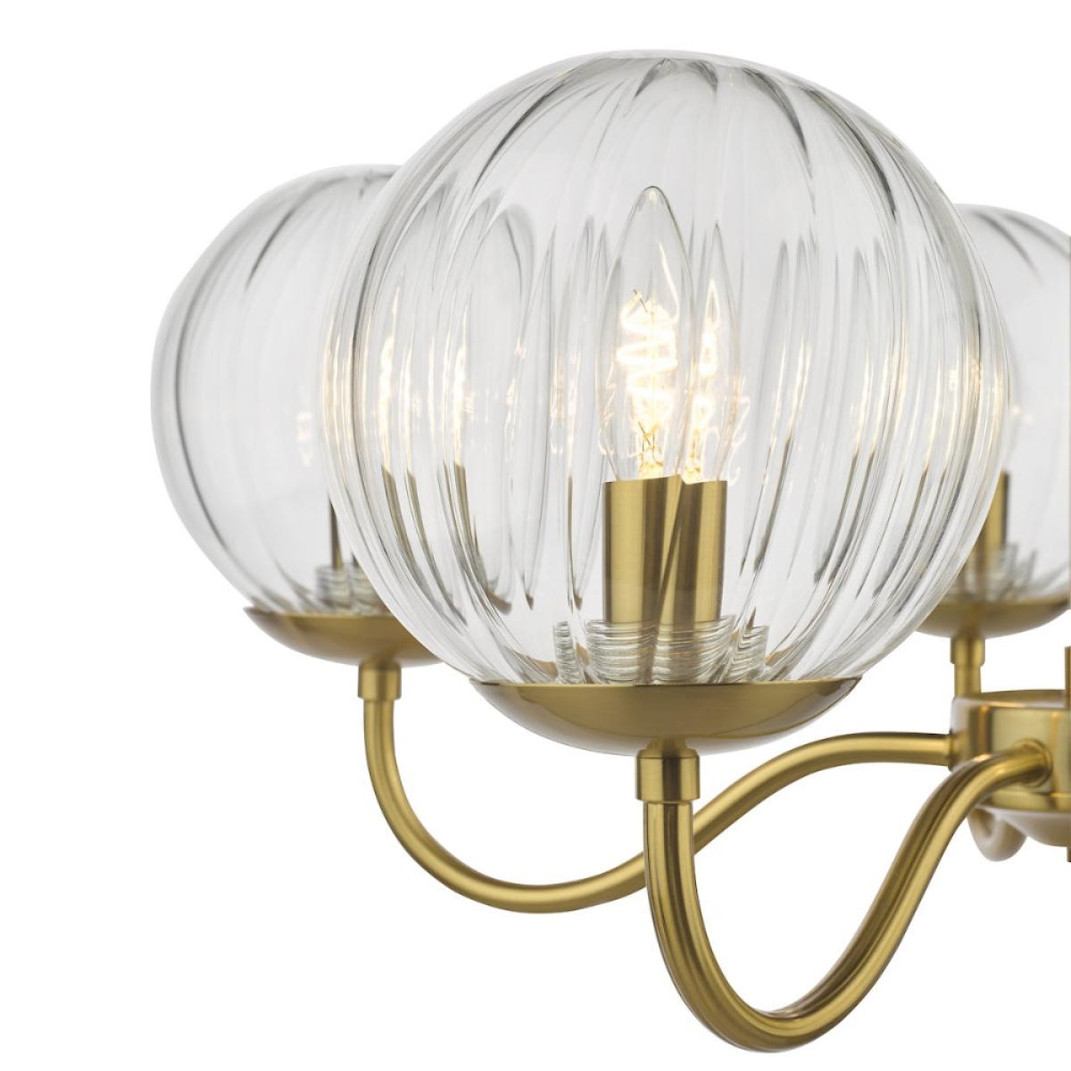 Jocelyn 5-Light Natural Brass Pendant – image 6