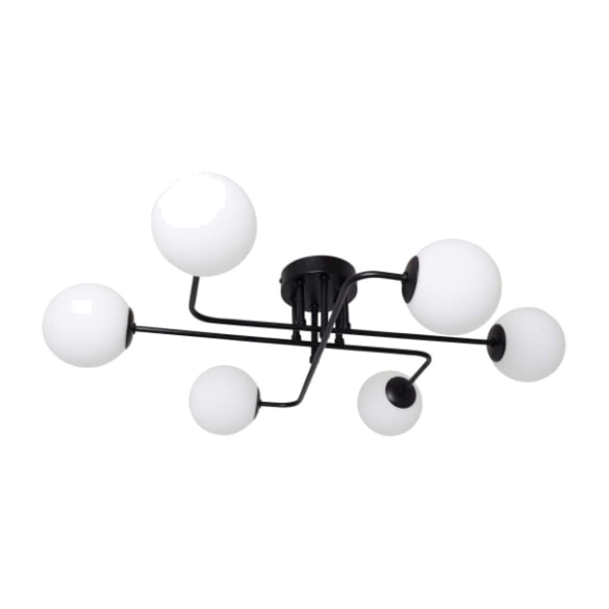 Parola 6 Light Matt Black Ceiling Light – image 1
