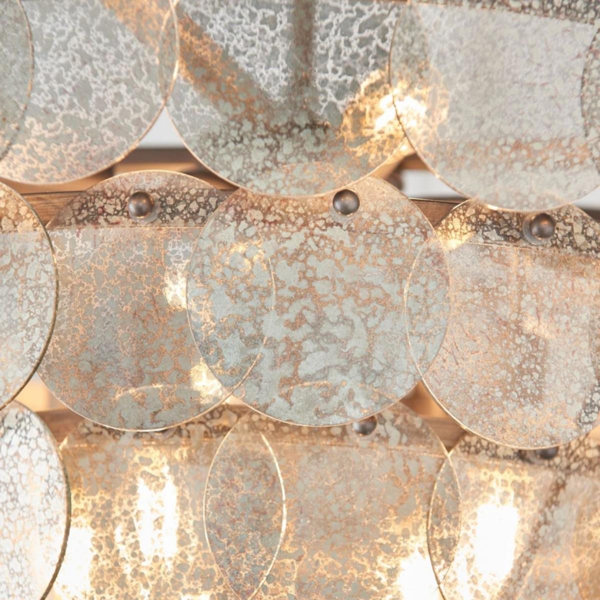 Kimana 9 Light Antique Silver Pendant Ceiling Light – image 5