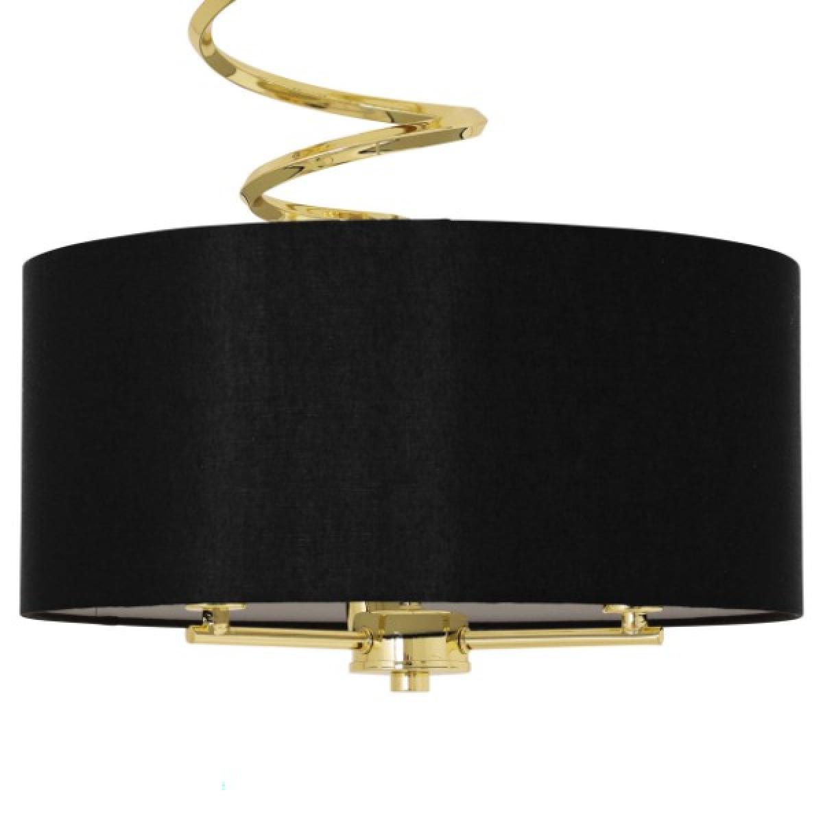 Kasi Polished Brass Semi Flush Ceiling Light – image 4