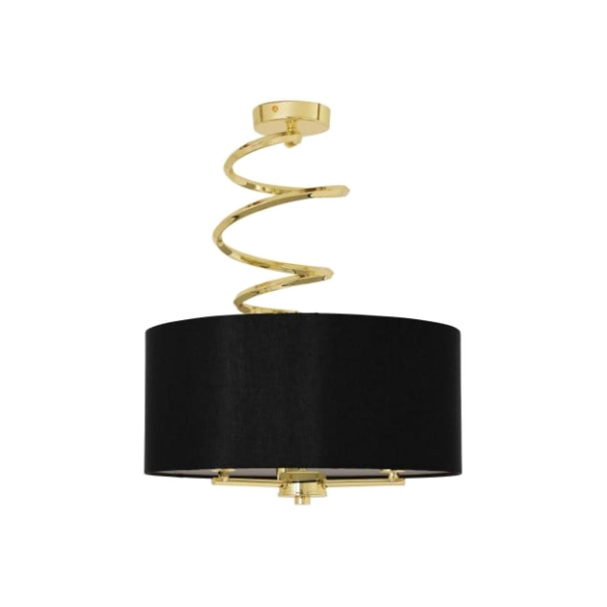 Kasi Polished Brass Semi Flush Ceiling Light – image 1