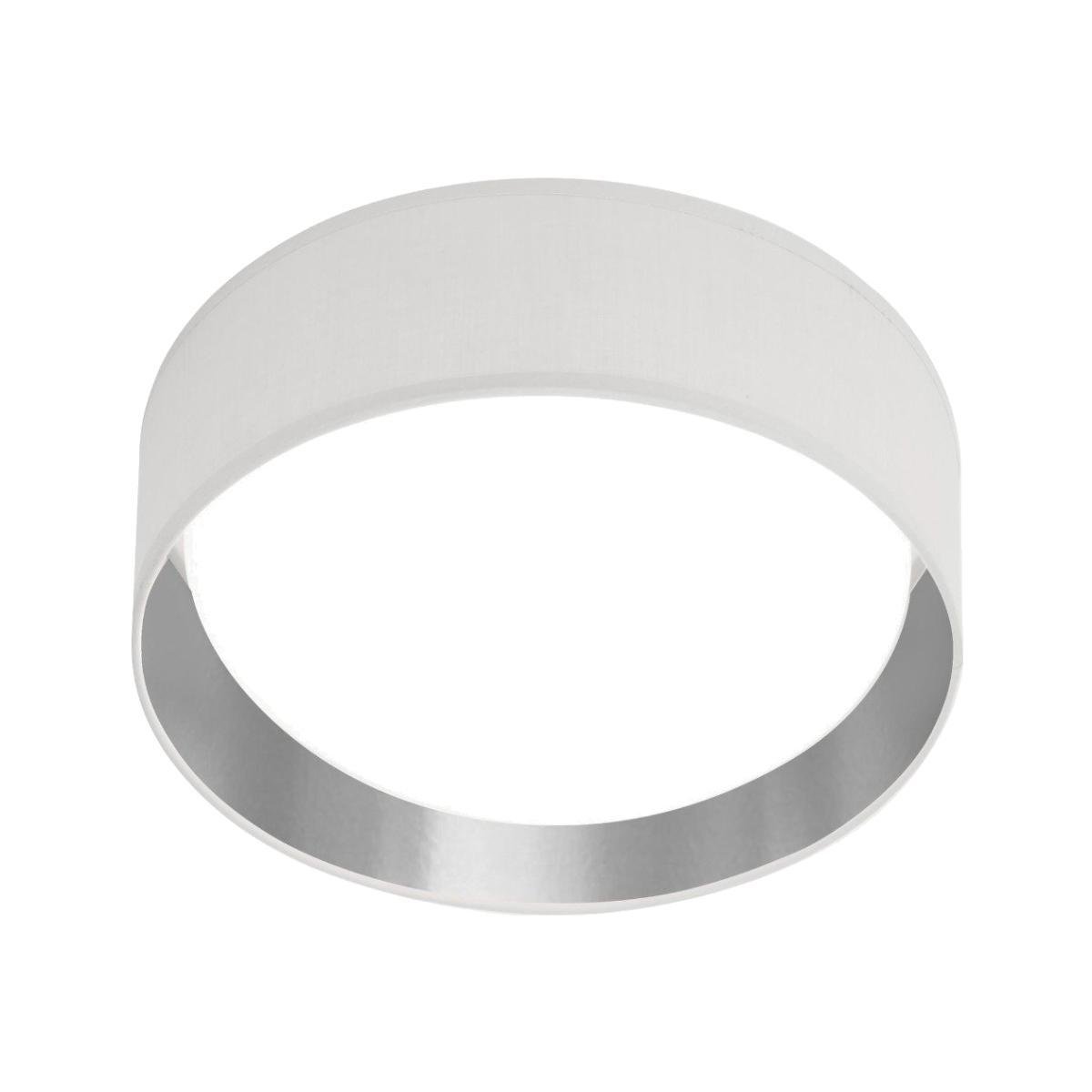 Gianna LED Warm White Flush Ceiling Light with Silver Lining