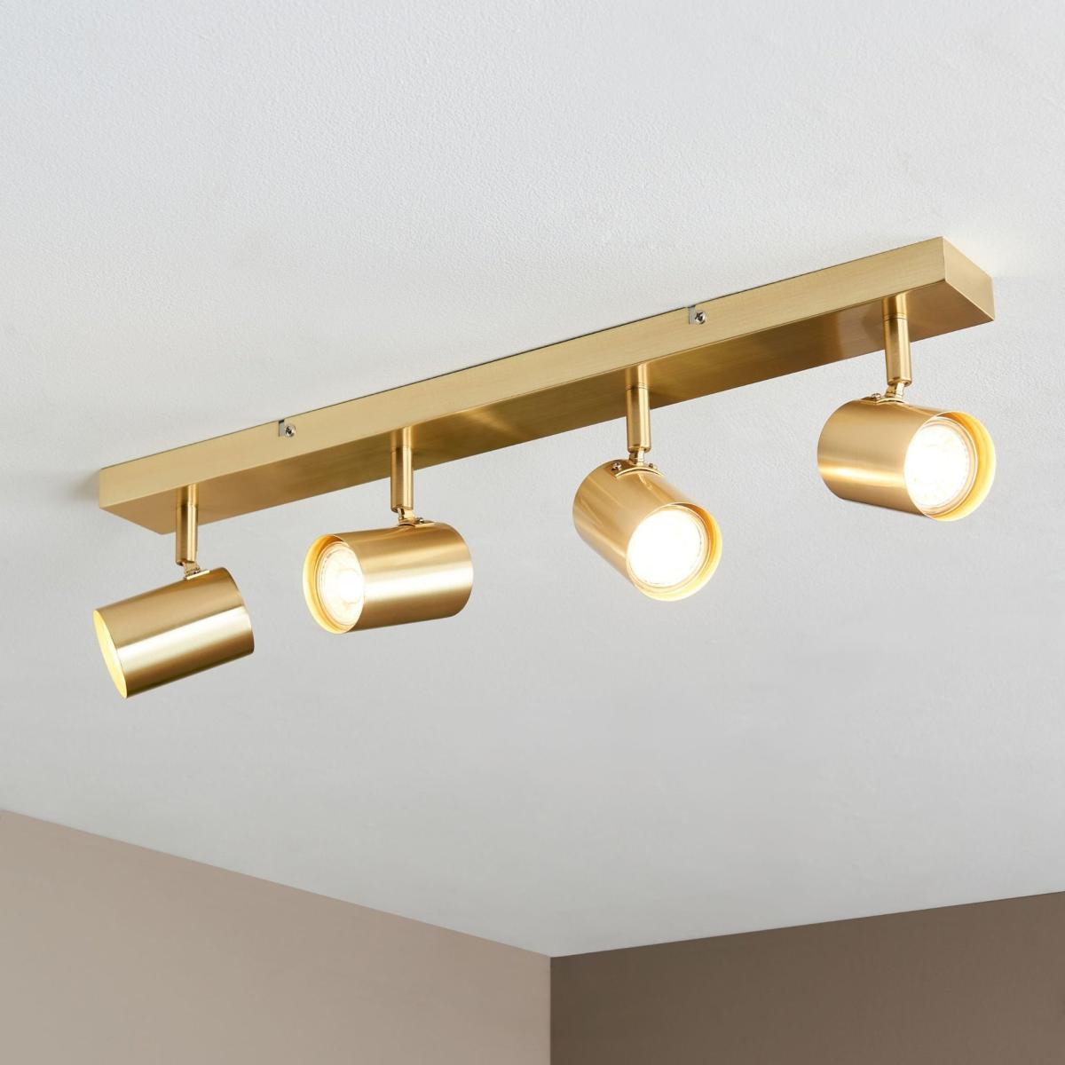 Hereford 4 Light Satin Gold Spotlight Bar – image 3