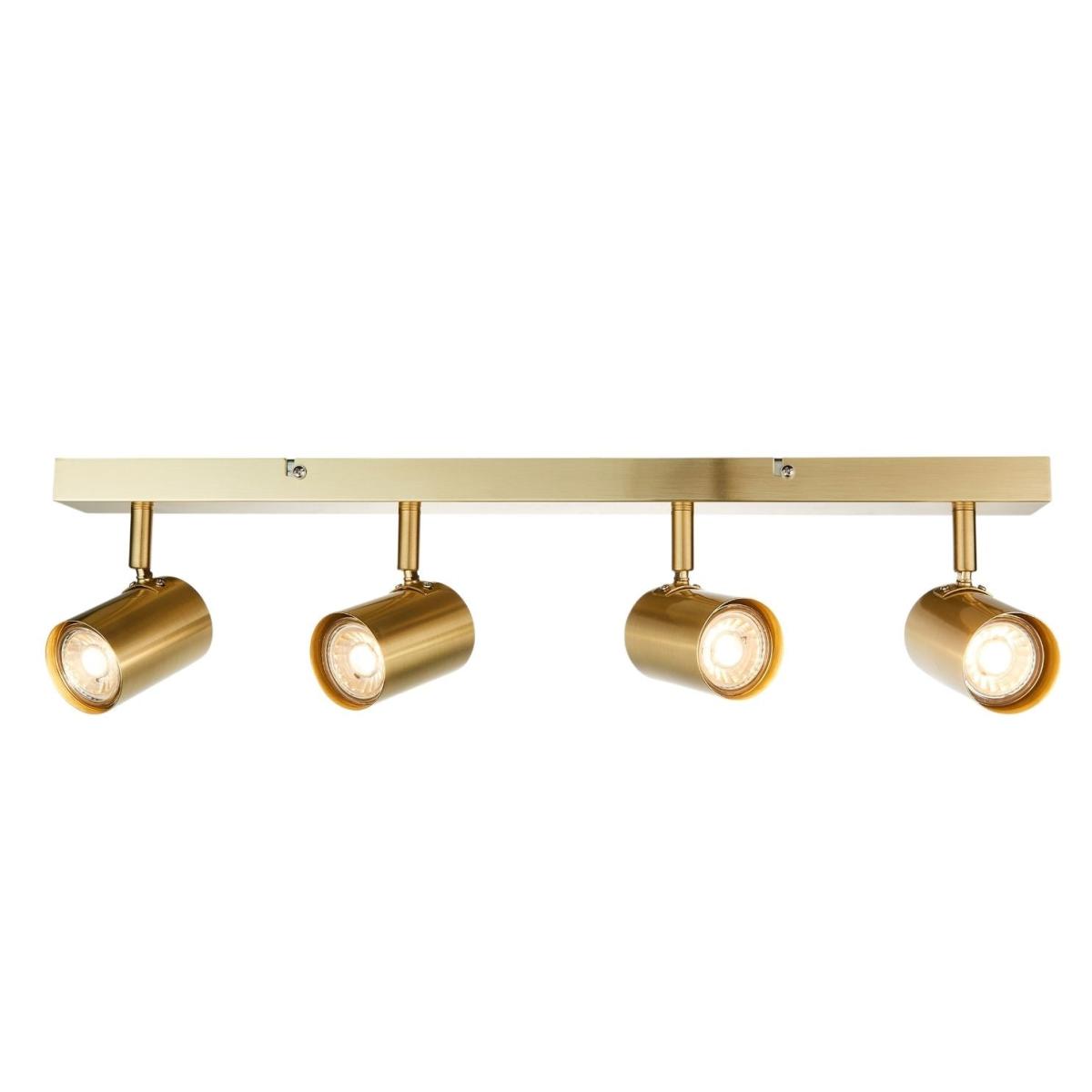 Hereford 4 Light Satin Gold Spotlight Bar – image 8