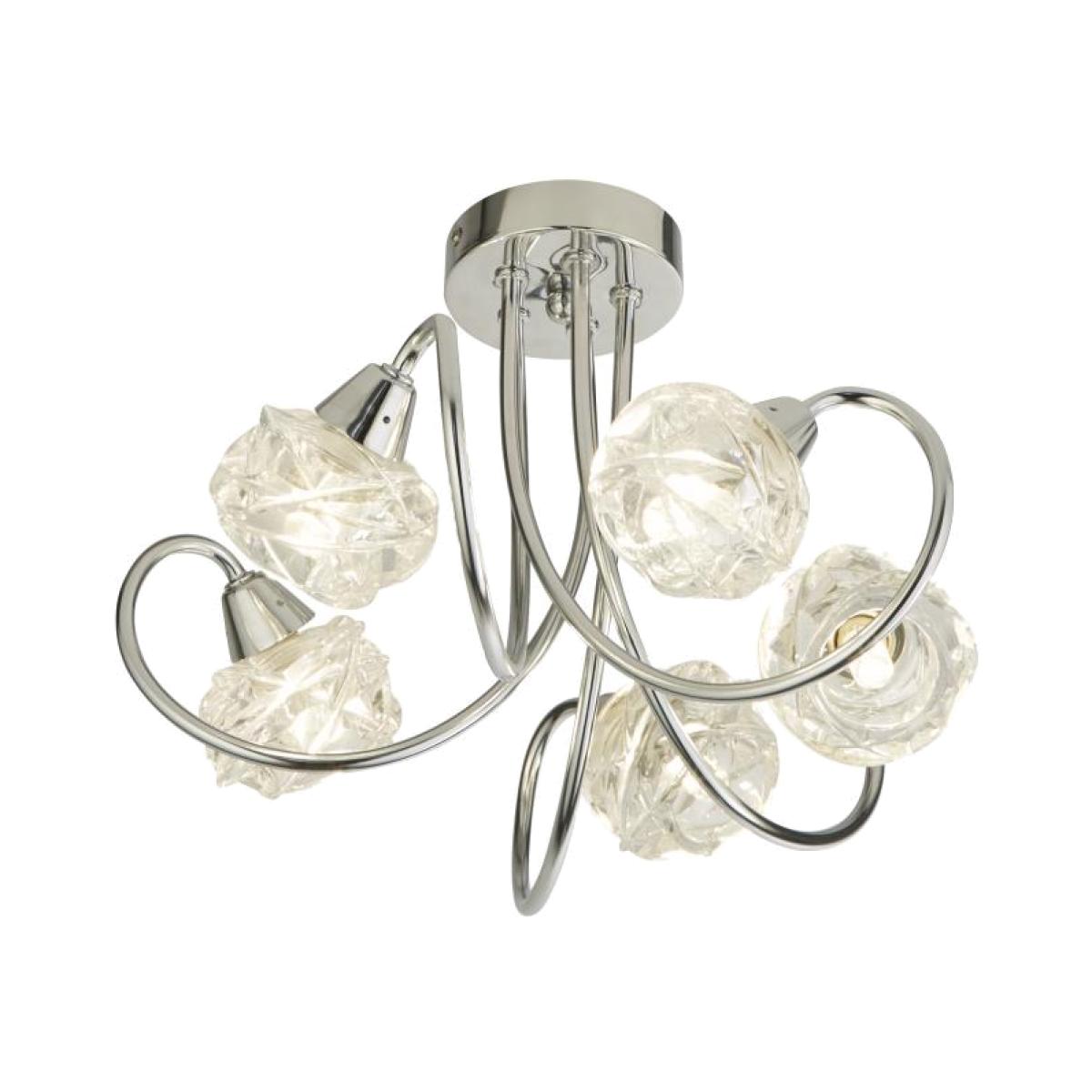 Garth 5 Light Semi Flush Ceiling Light – image 1