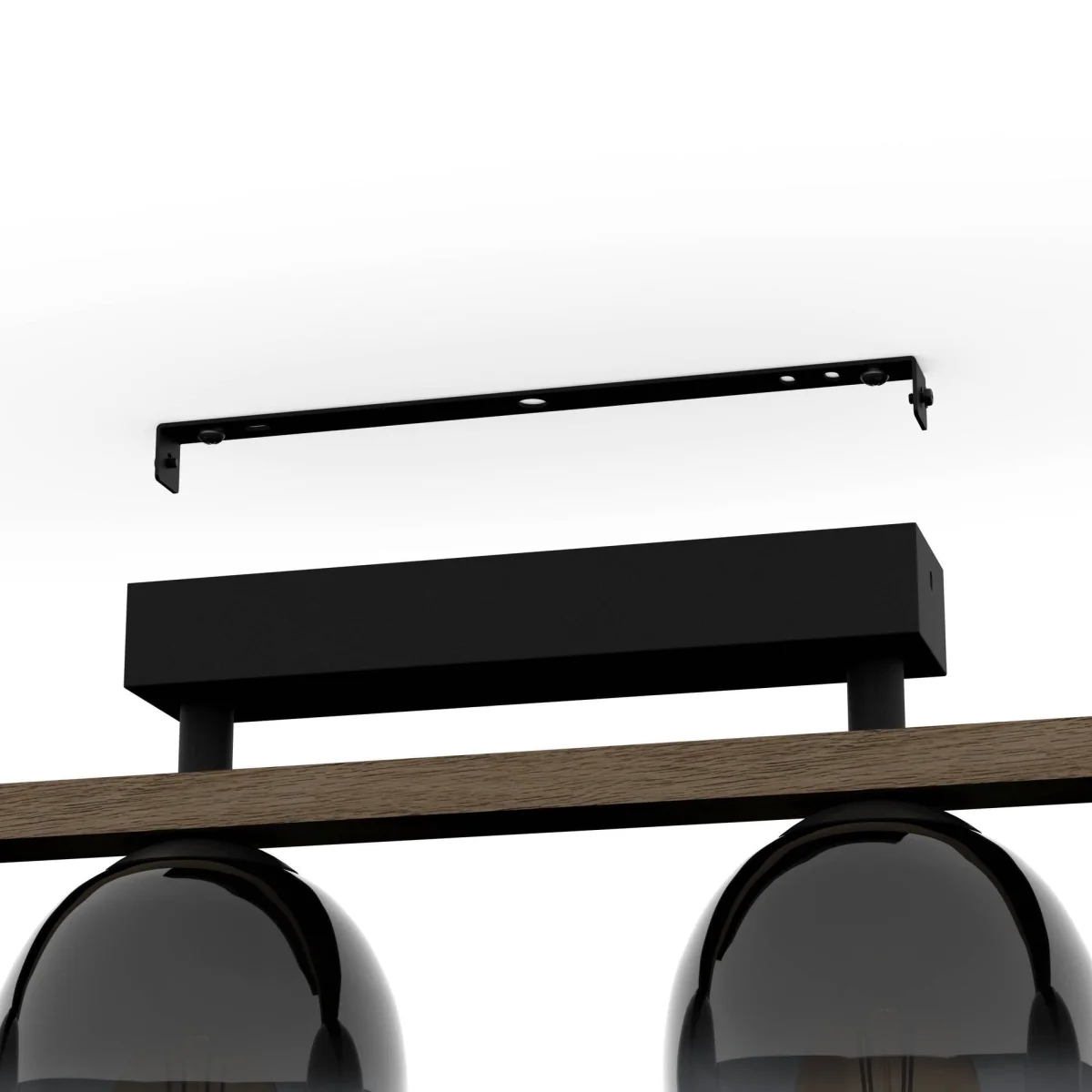 Filago 4-Light Black Flush Ceiling Light – image 3