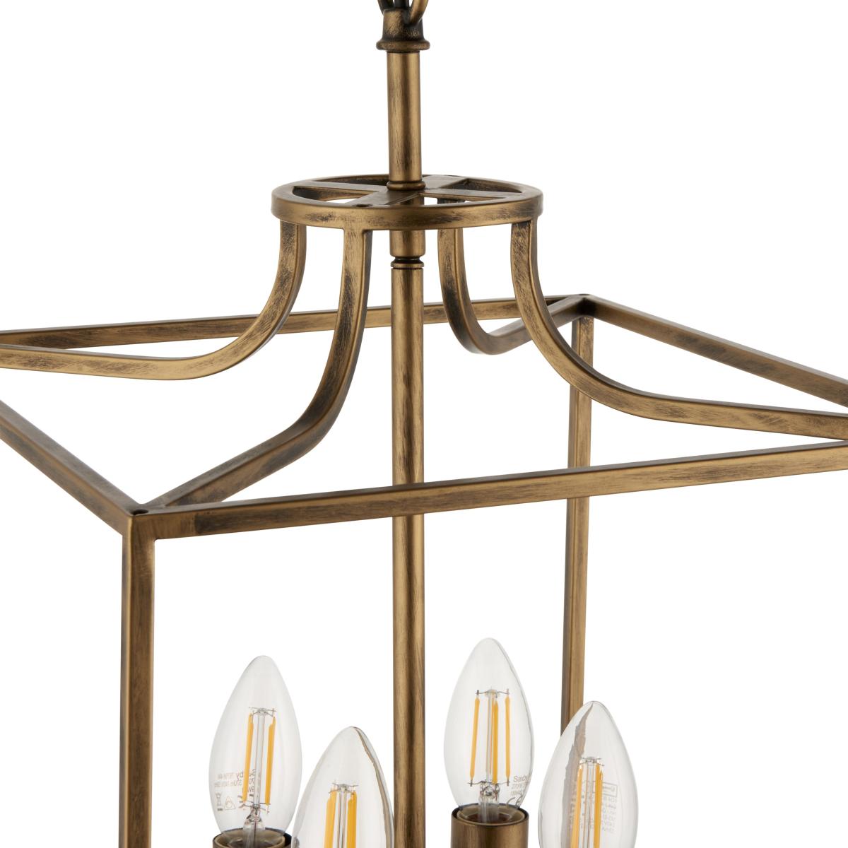 Grove Matte Antique Brass Ceiling Light Pendant – image 5