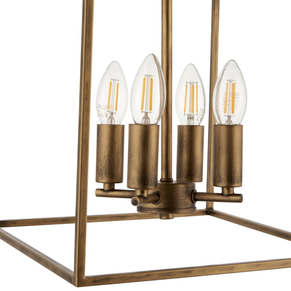 Grove Matte Antique Brass Ceiling Light Pendant – image 6