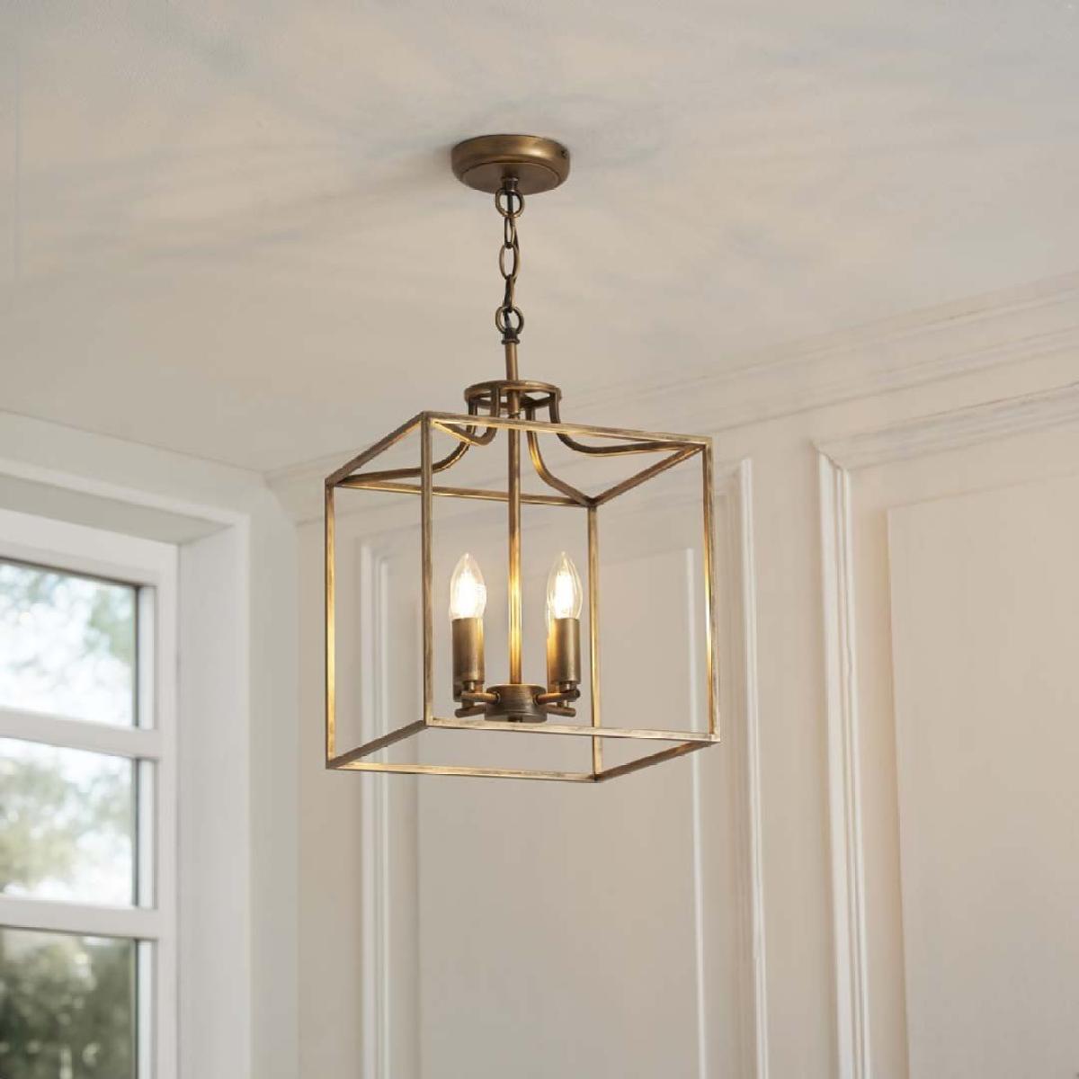 Grove Matte Antique Brass Ceiling Light Pendant – image 1