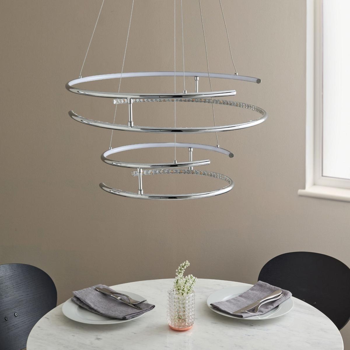 Mabel Silver LED Pendant Ceiling Light – image 2