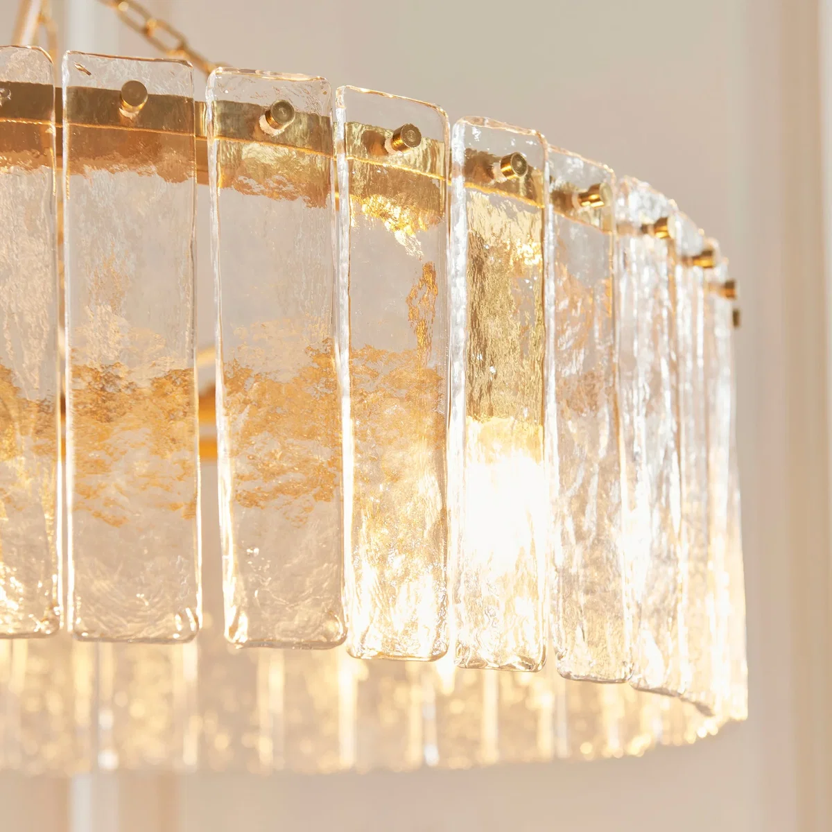 Karine 5 Light Pendant Brushed Aged Brass – image 4