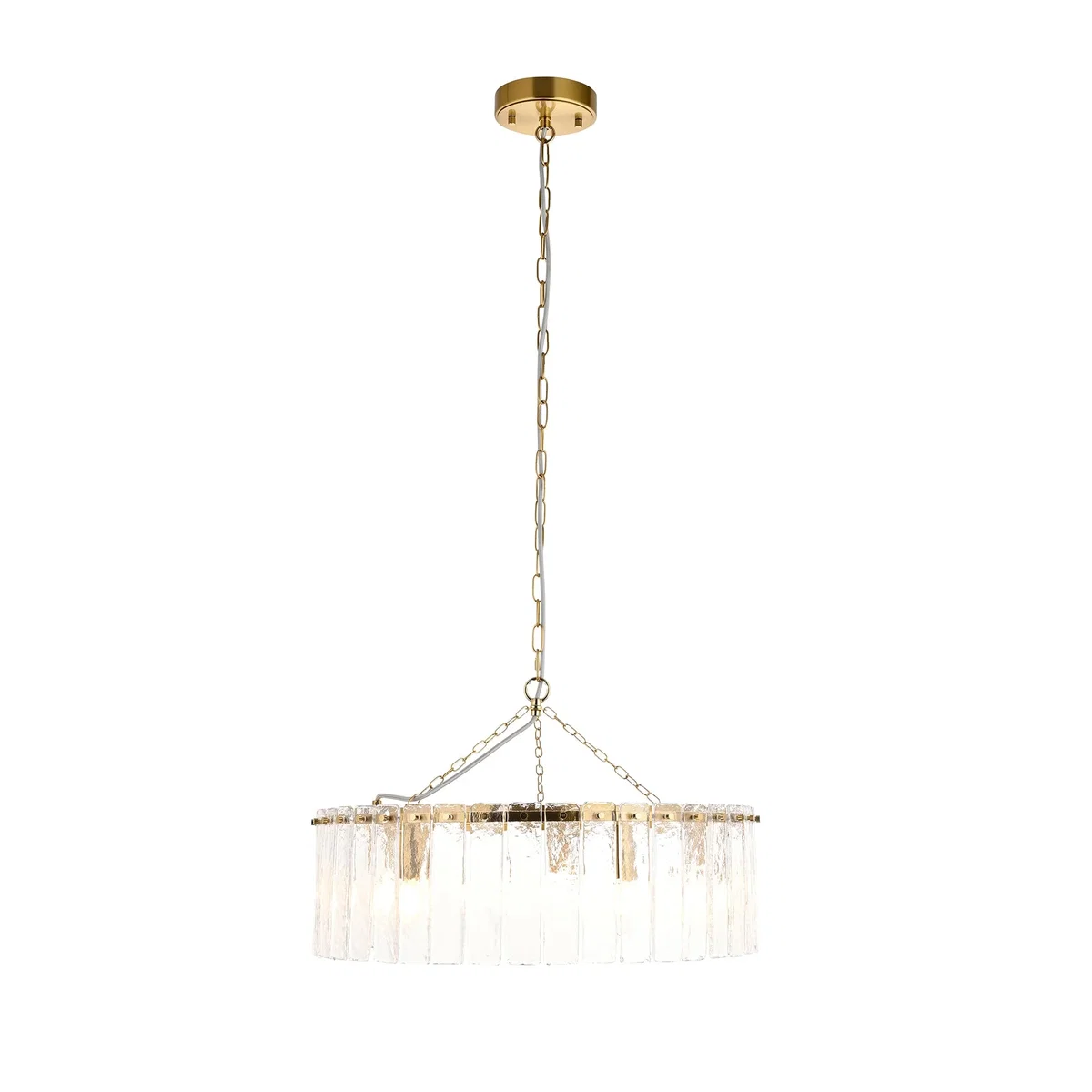 Karine 5 Light Pendant Brushed Aged Brass – image 6