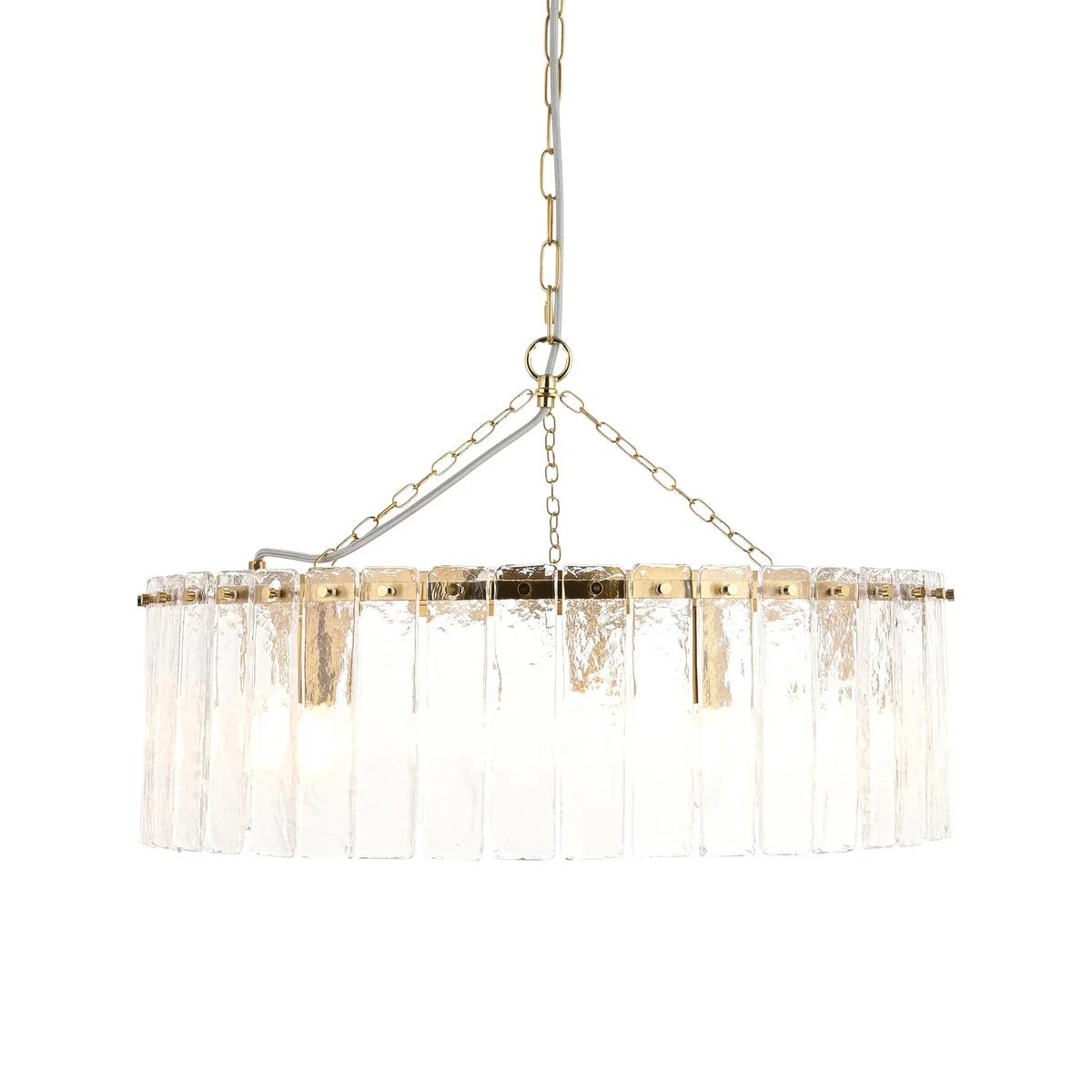 Karine 5 Light Pendant Brushed Aged Brass – image 7