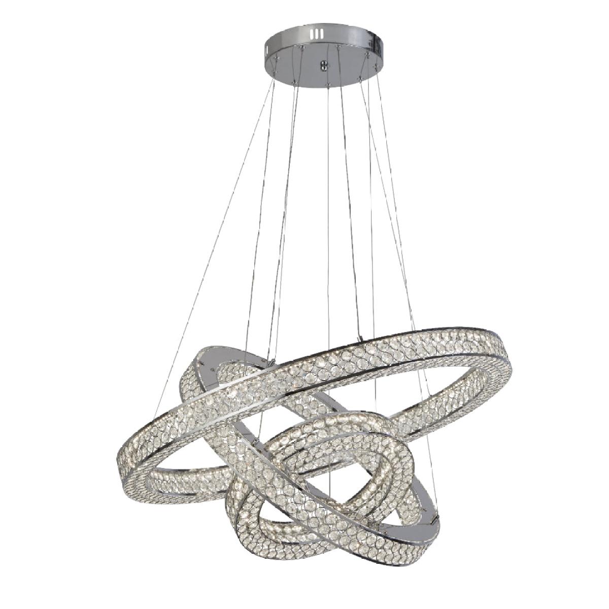 3 Band Pendant Light with Crystal – image 2