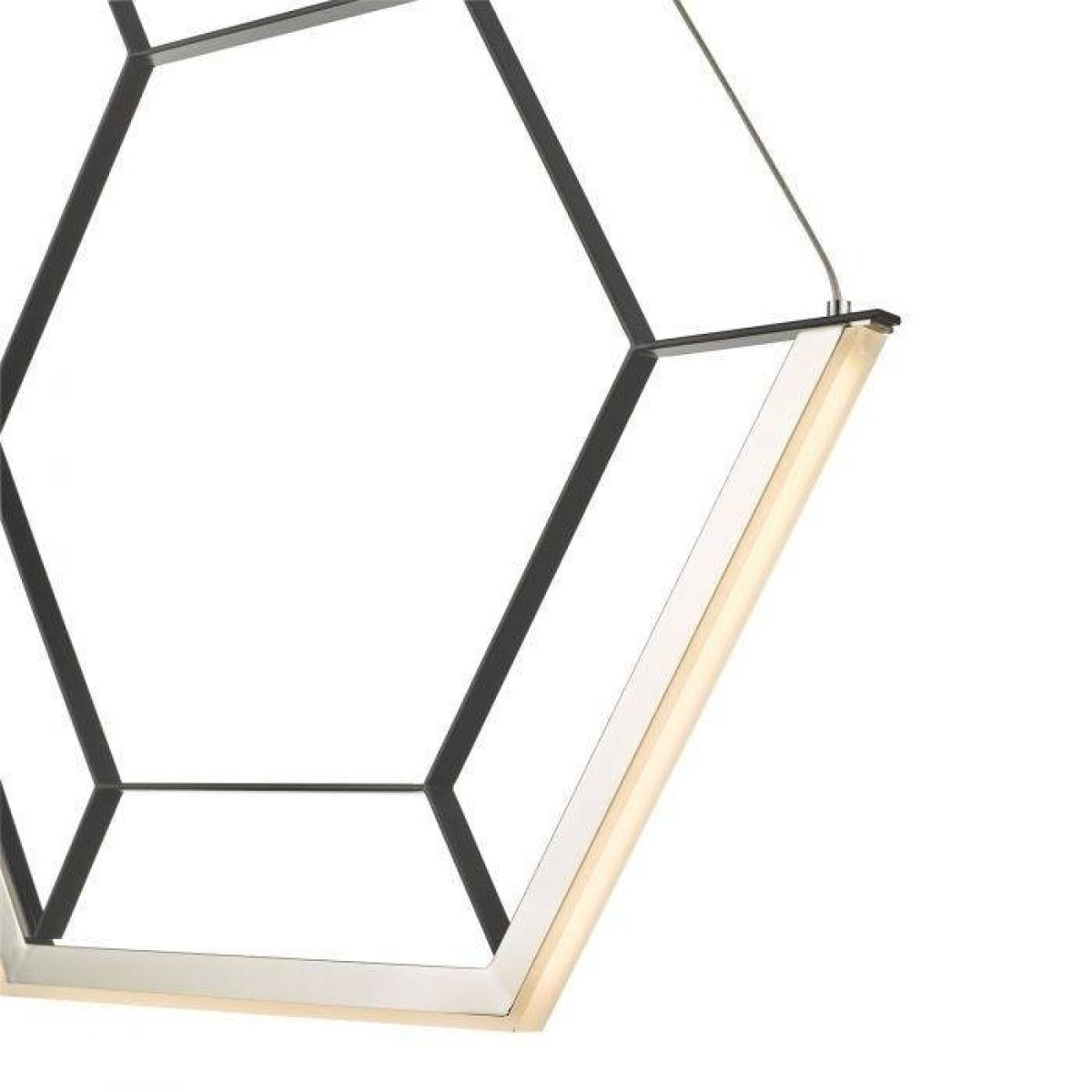 Hexagon LED 1 Ceiling Light Black – image 2