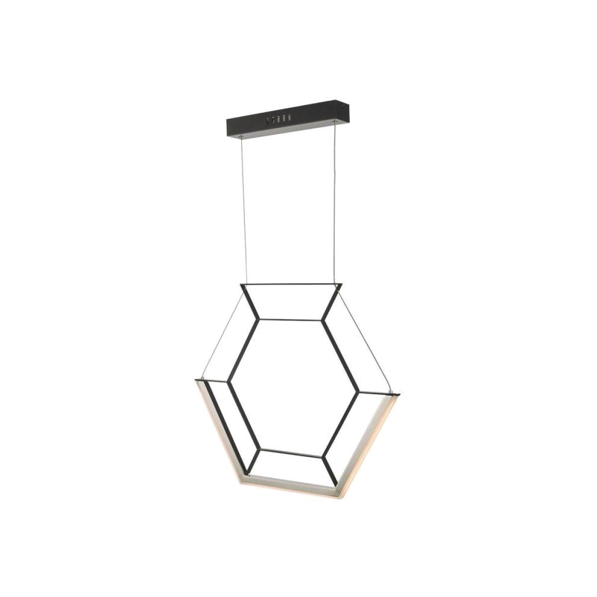 Hexagon LED 1 Ceiling Light Black – image 1