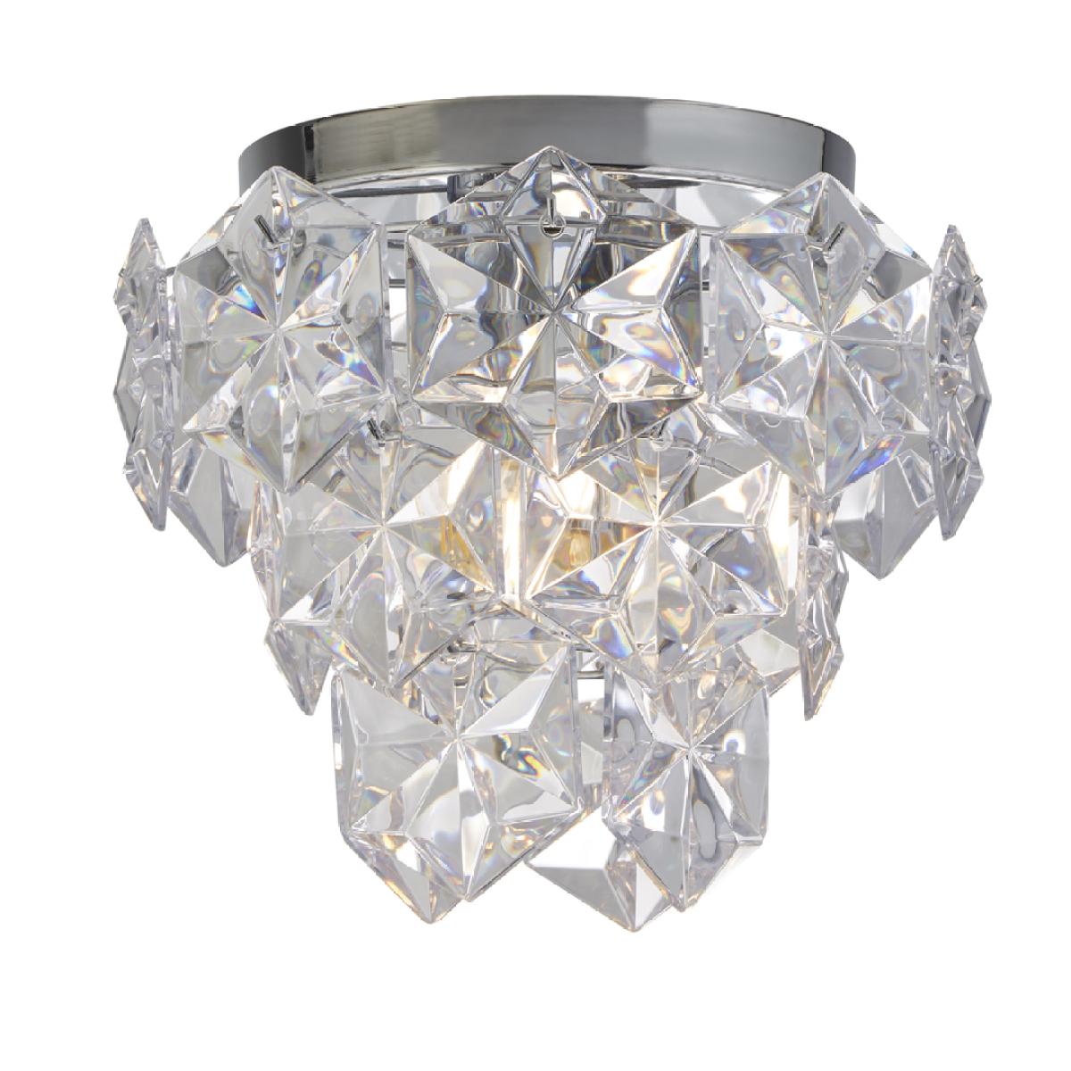 Rhia 3 Light Clear Flush Ceiling Light – image 2