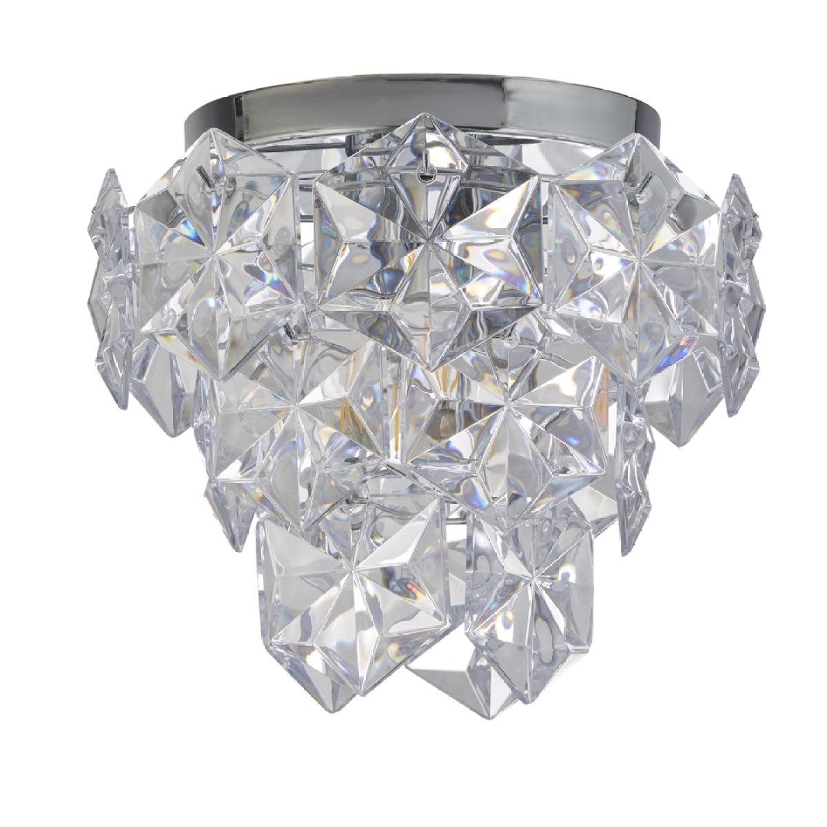Rhia 3 Light Clear Flush Ceiling Light – image 3