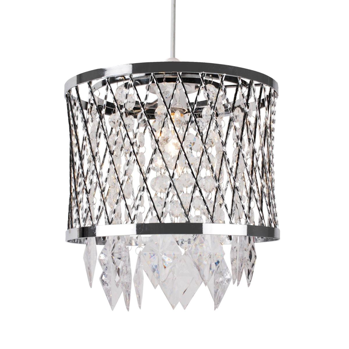 Katerina Diamond Cylinder Pendant Ceiling Shade – image 2