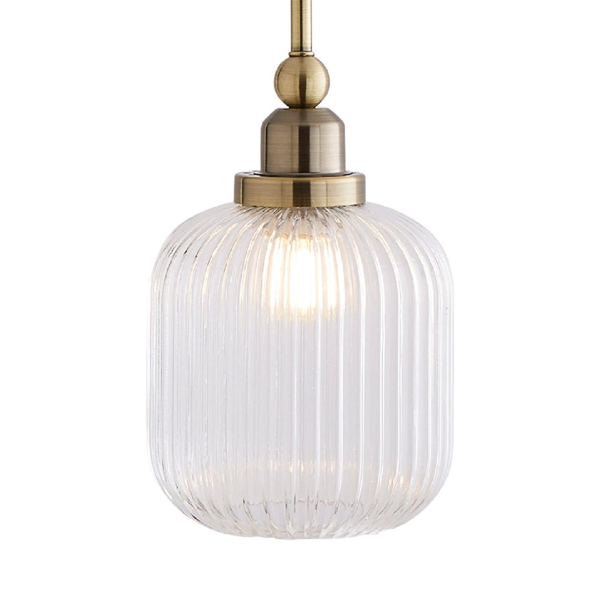 Riva Antique Brass Single Pendant – image 2