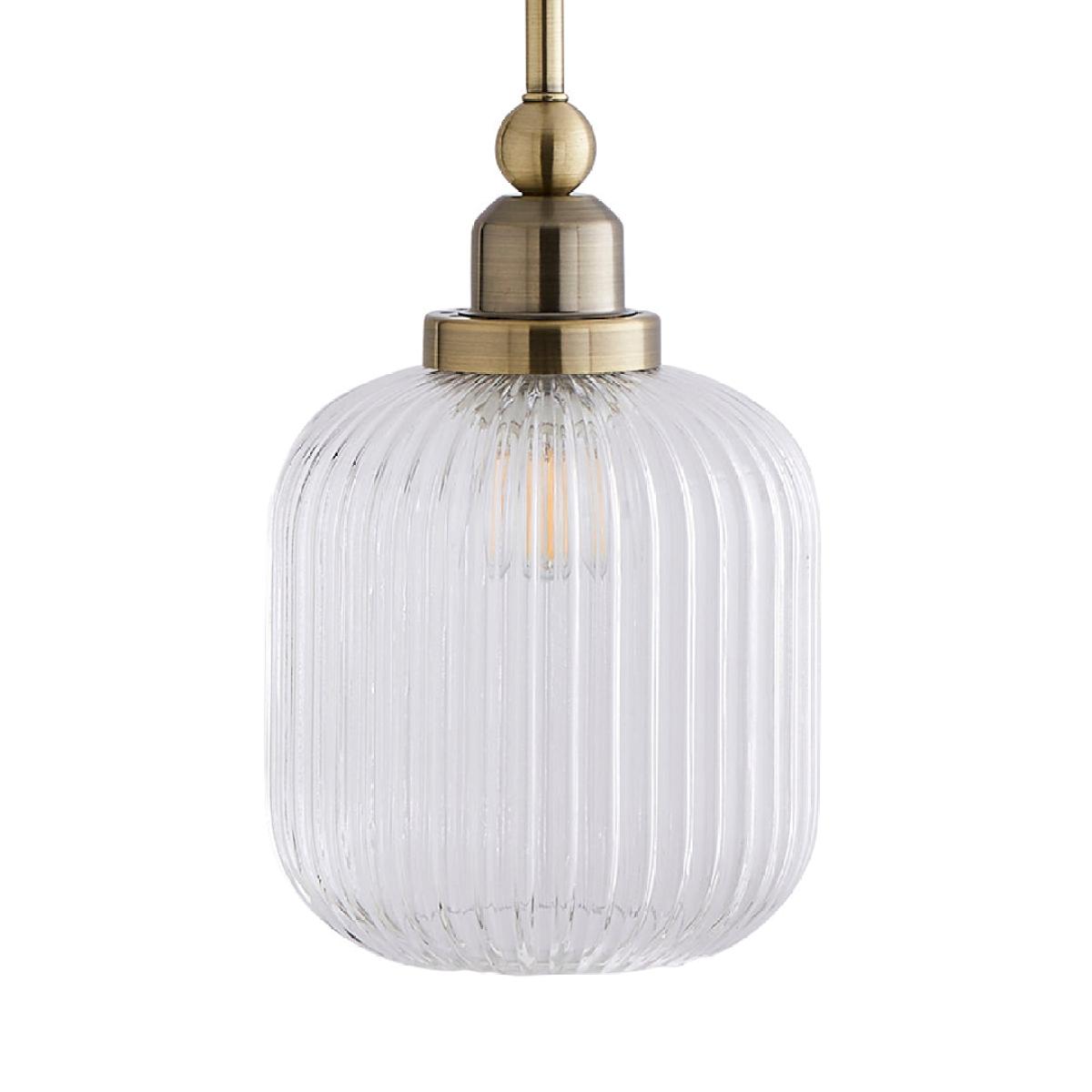 Riva Antique Brass Single Pendant – image 3