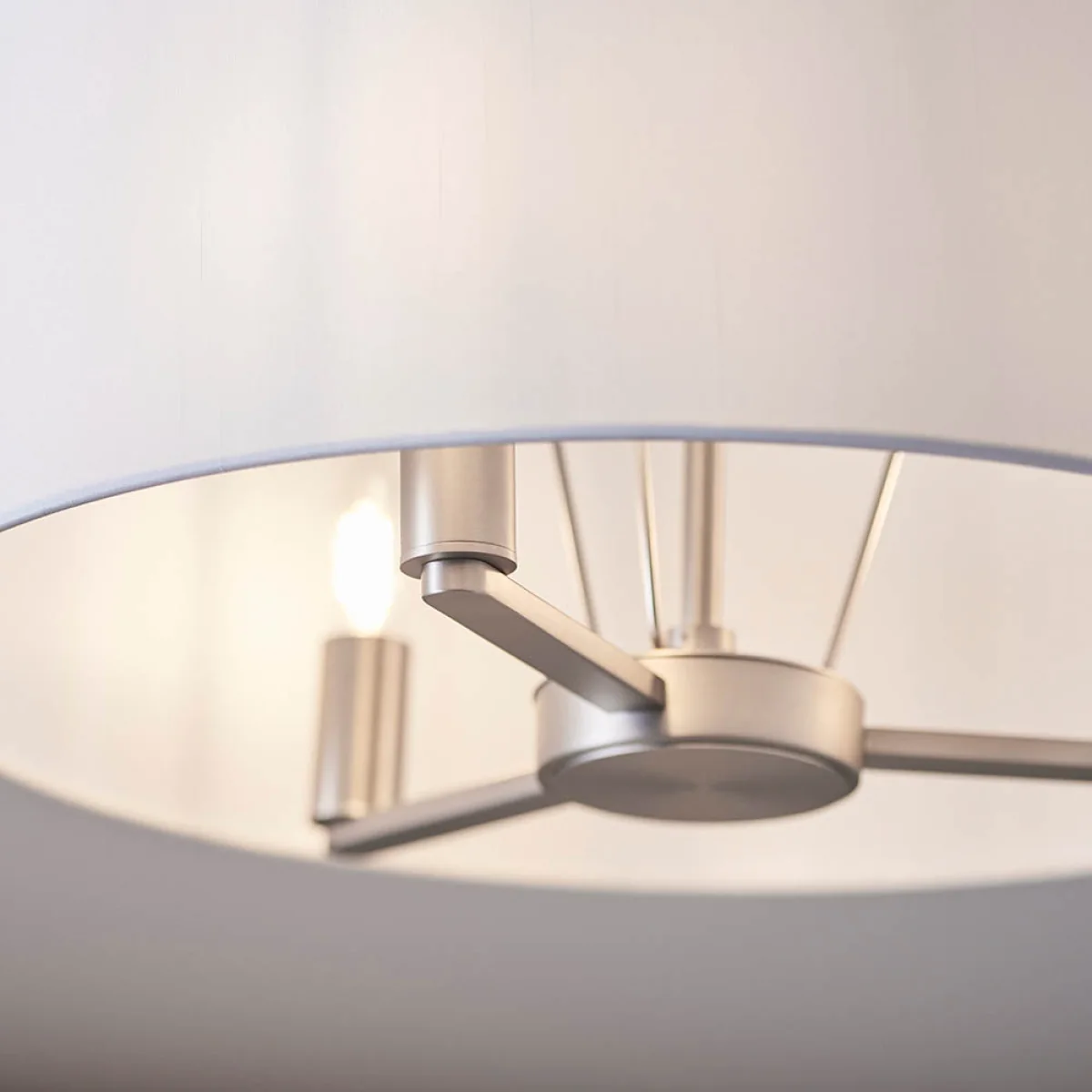 Daley Shaded 3 Light Pendant Nickel – image 4