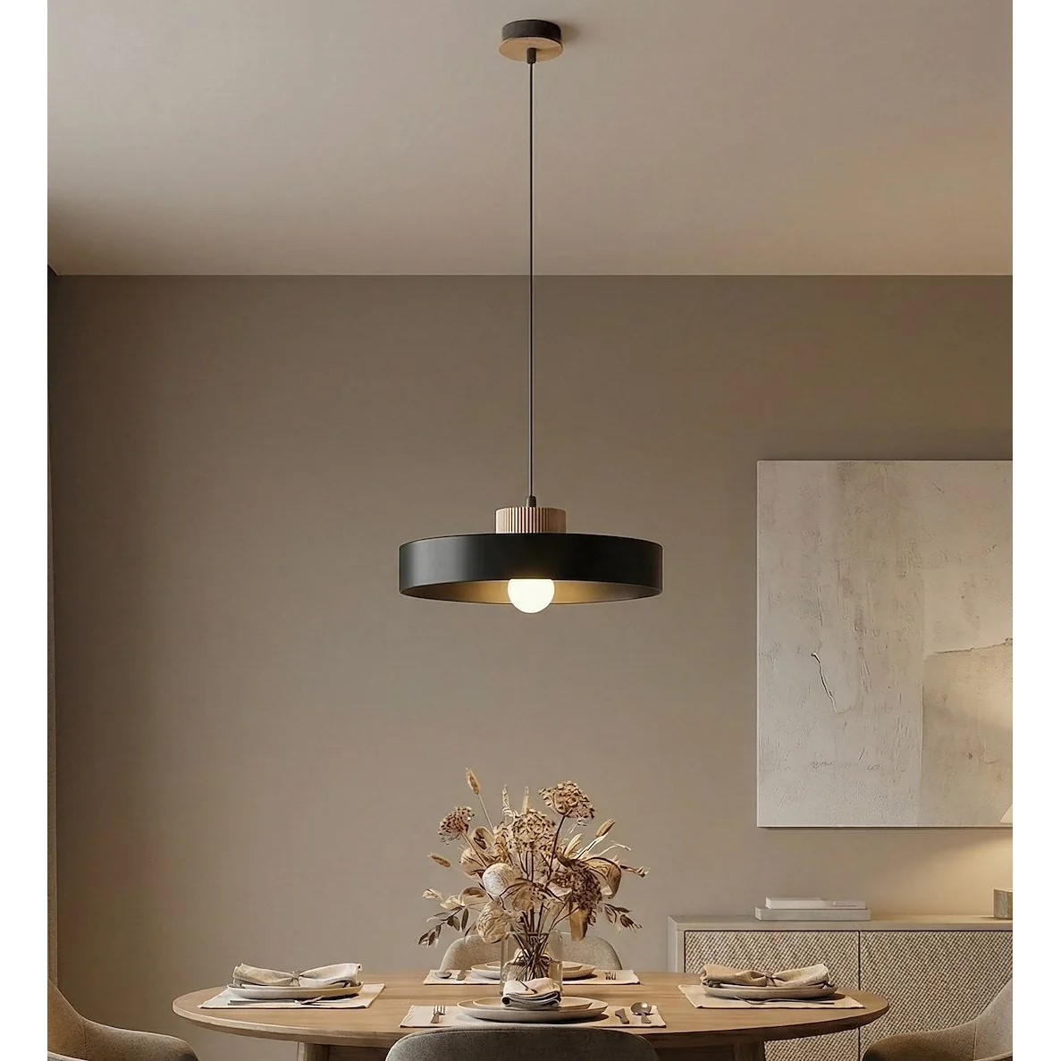 Kivi Large Pendant Black – image 4