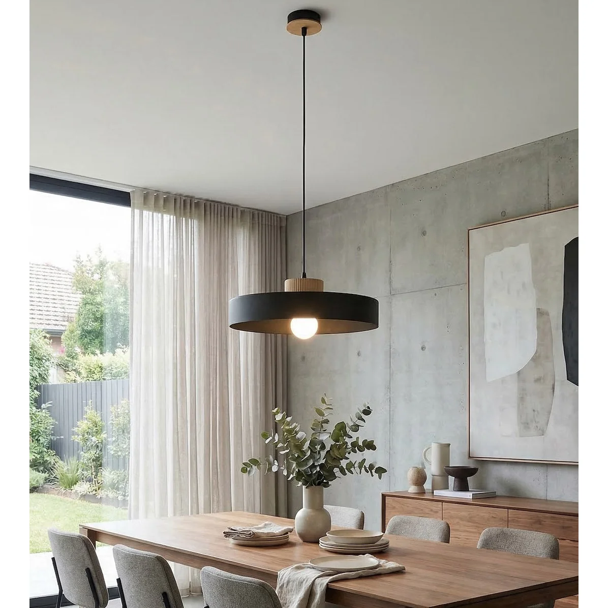 Kivi Large Pendant Black – image 5