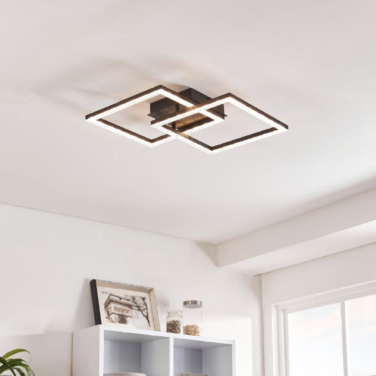 Lucia Black LED Flush Ceiling Light – image 1