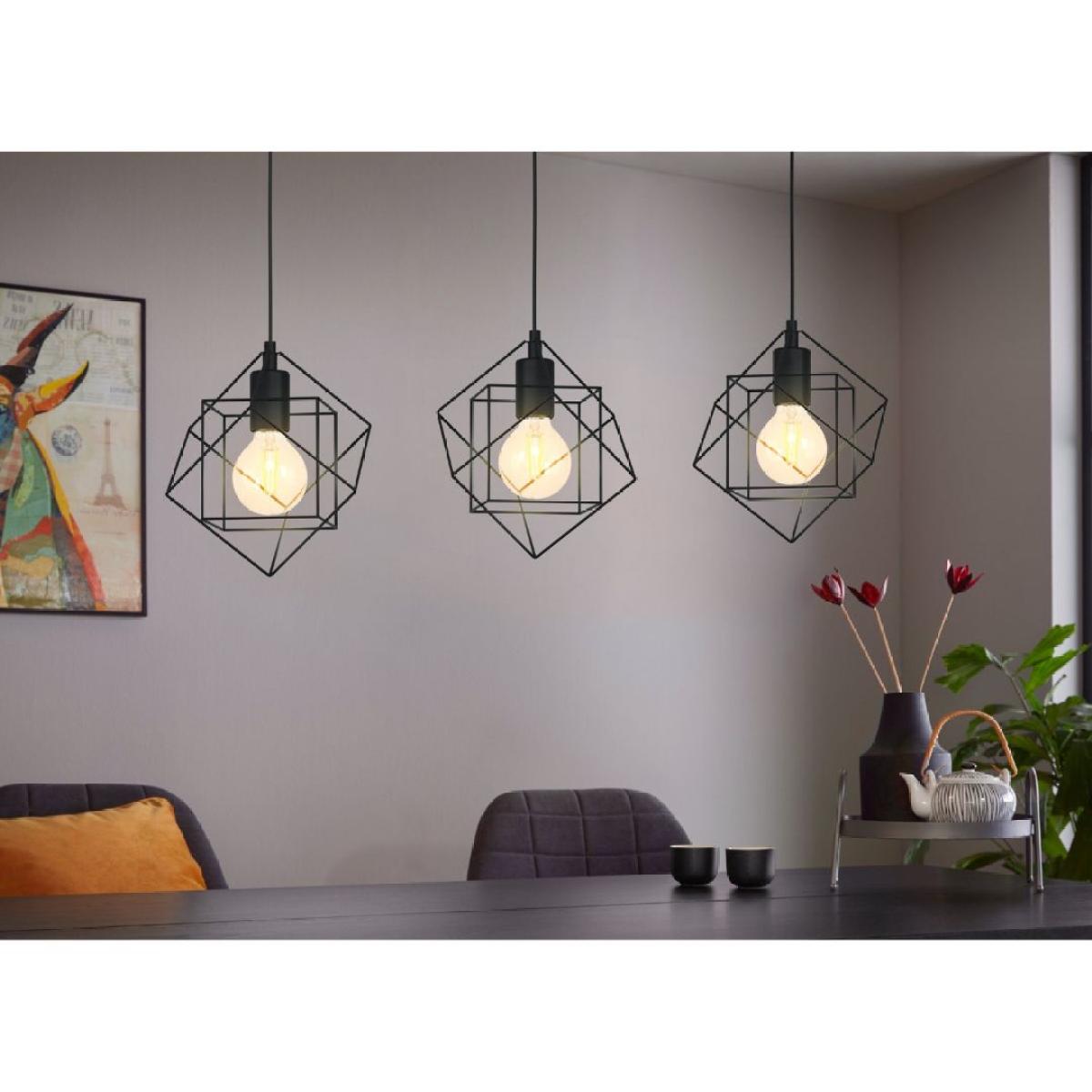 Helix 3 Light Black Pendant Ceiling Light – image 2