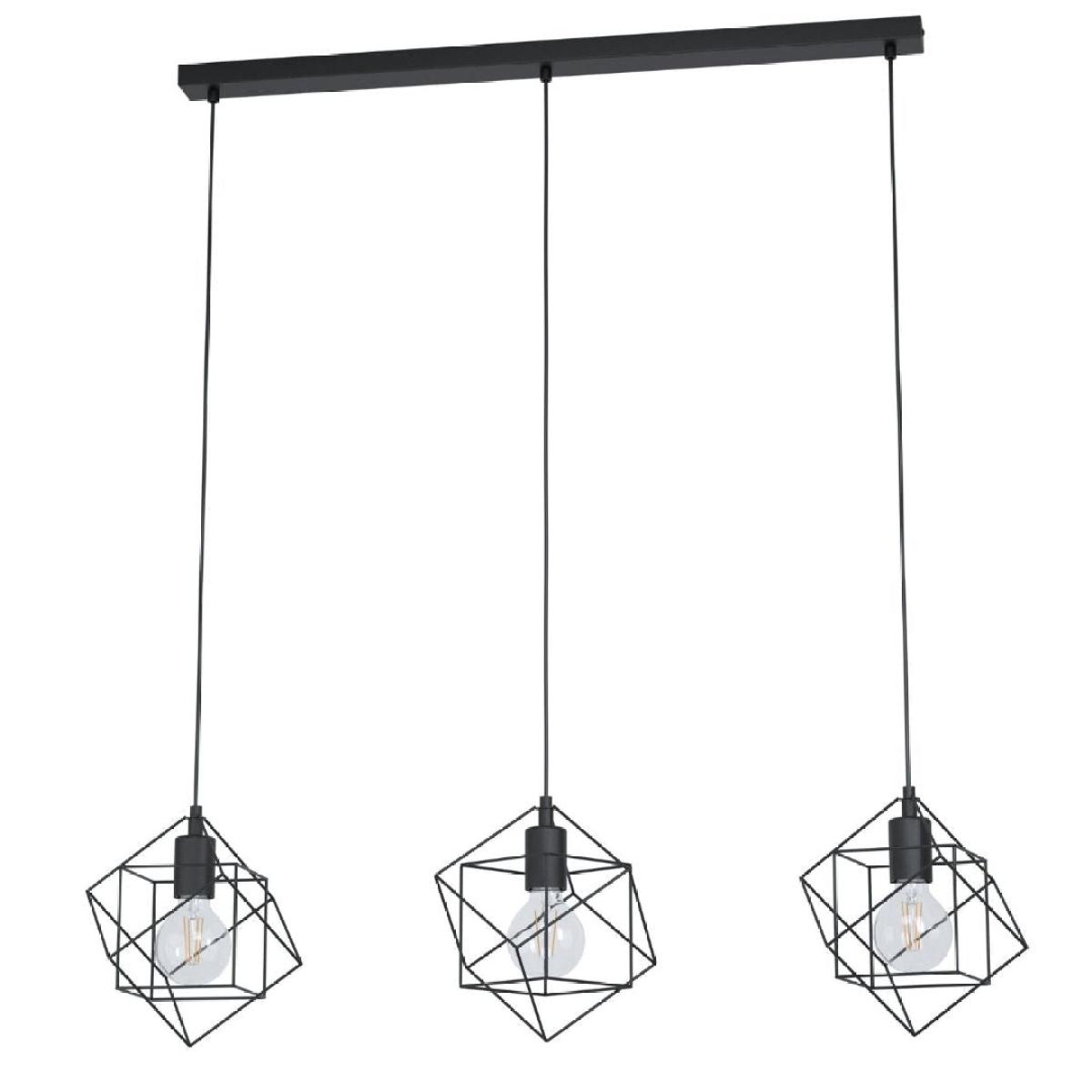Helix 3 Light Black Pendant Ceiling Light – image 3