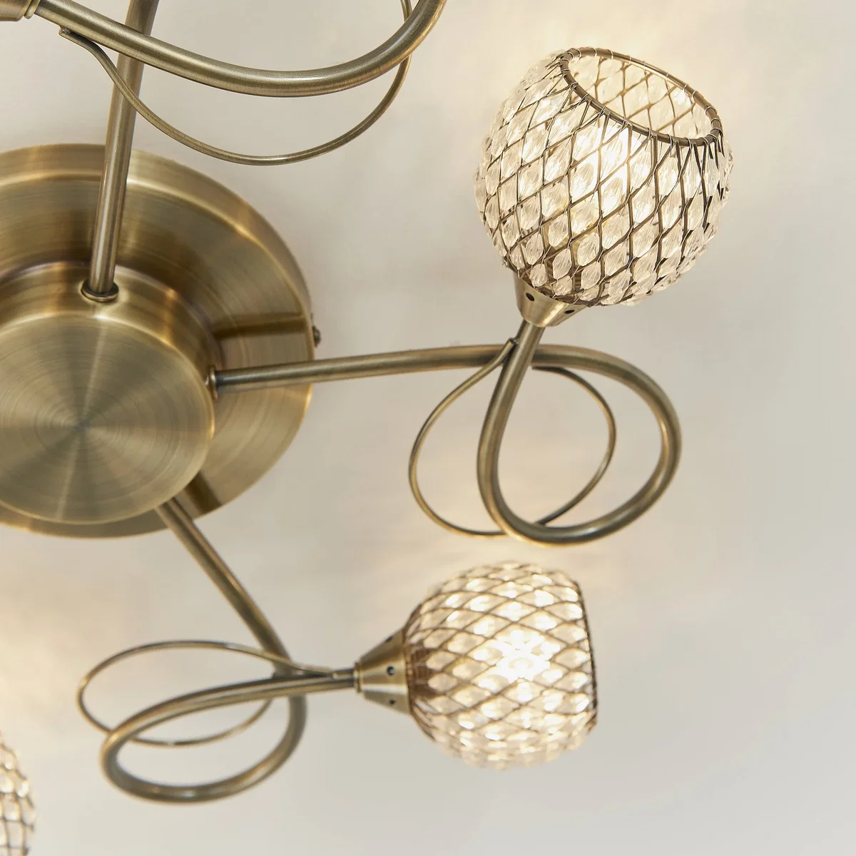 Aherne 5 Light Semi Flush Antique Brass – image 5