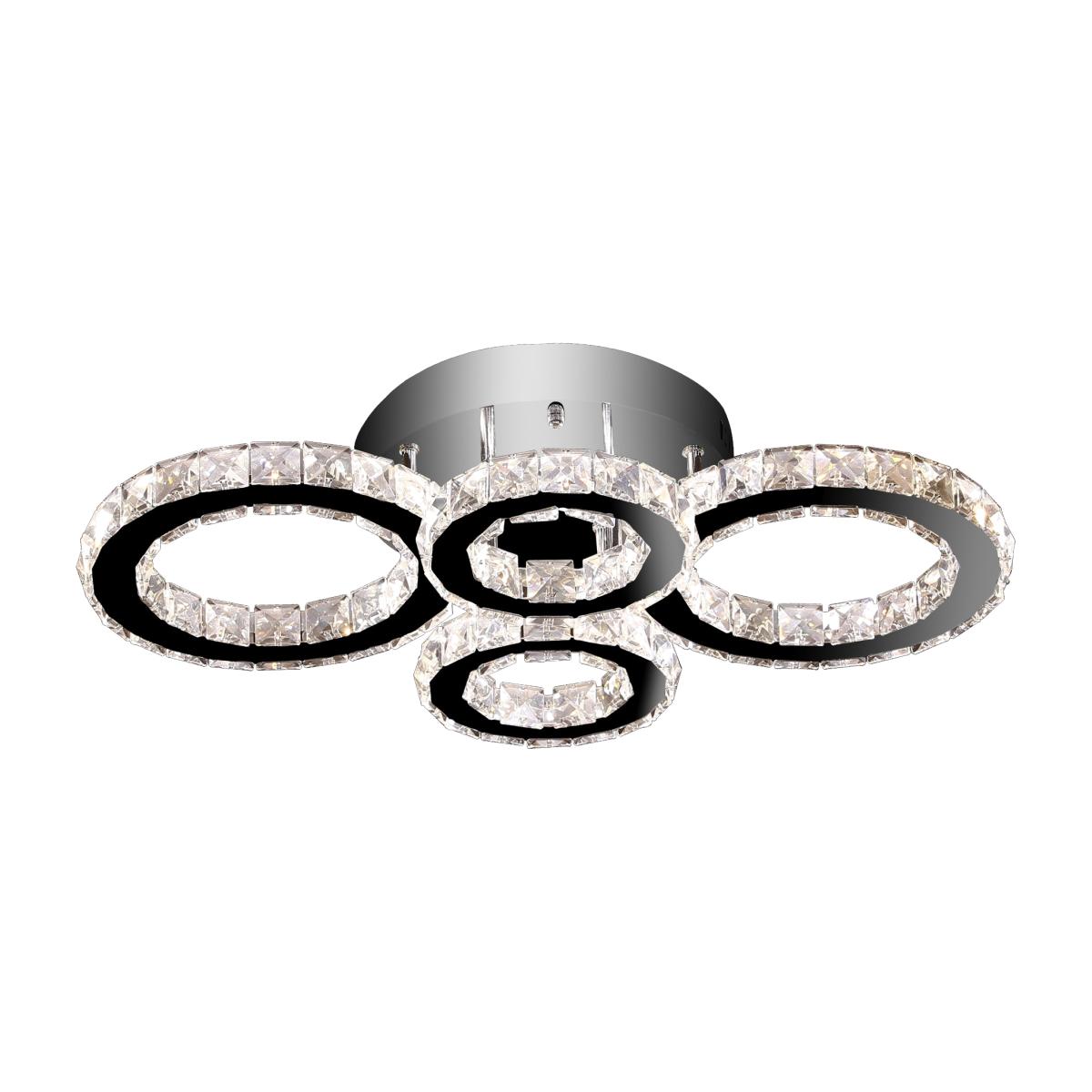 Niomi 4 LED Polished Chrome Warm White - Daylight Colour Changing Ceiling Light