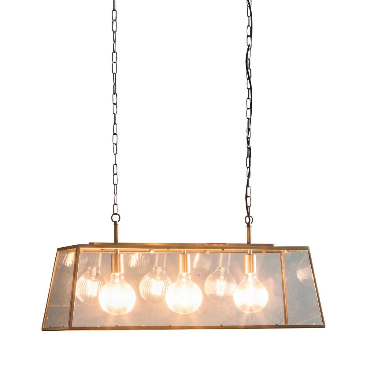 Hurst 3 Light Antique Brass Ceiling Pendant – image 2