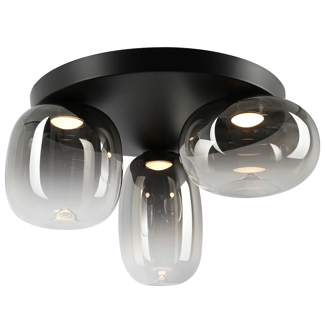 Vaso Black Glass Ceiling Light – image 3