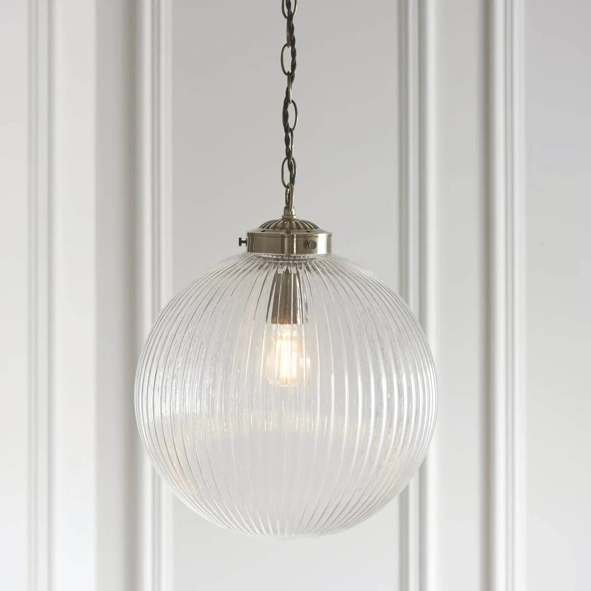 Brydon Pendant 350mm Antique Brass – image 3