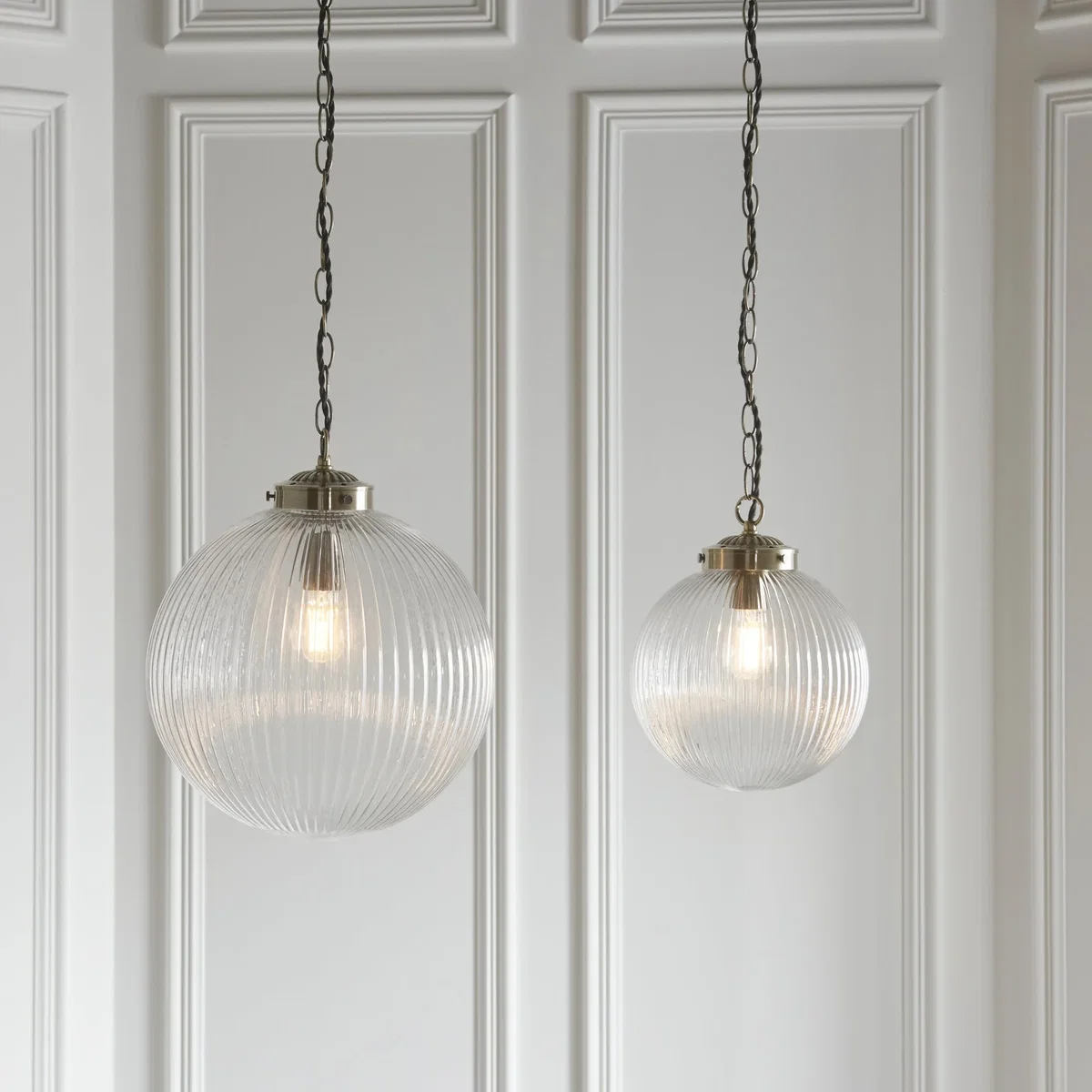 Brydon Pendant 350mm Antique Brass – image 5