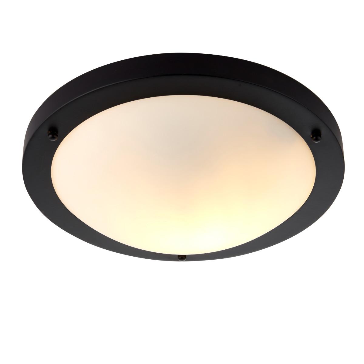 Toronto Matt Black IP44 Flush Ceiling Light – image 3