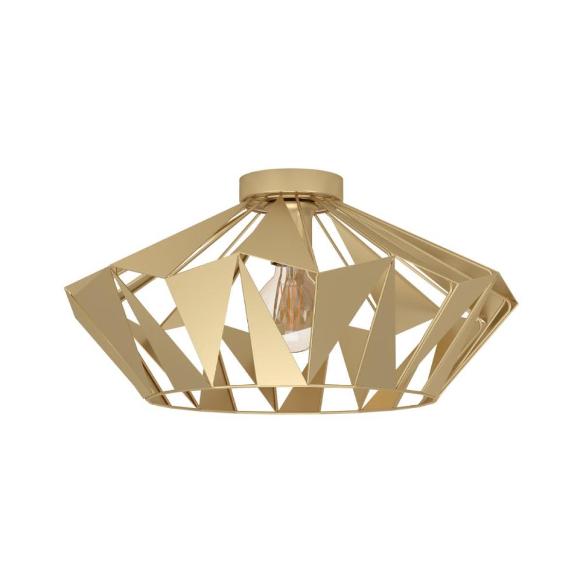 Carlton Gold Flush Ceiling Light – image 3
