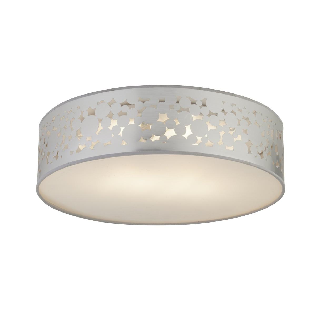 Laser Flush Silver Ceiling Light – image 3