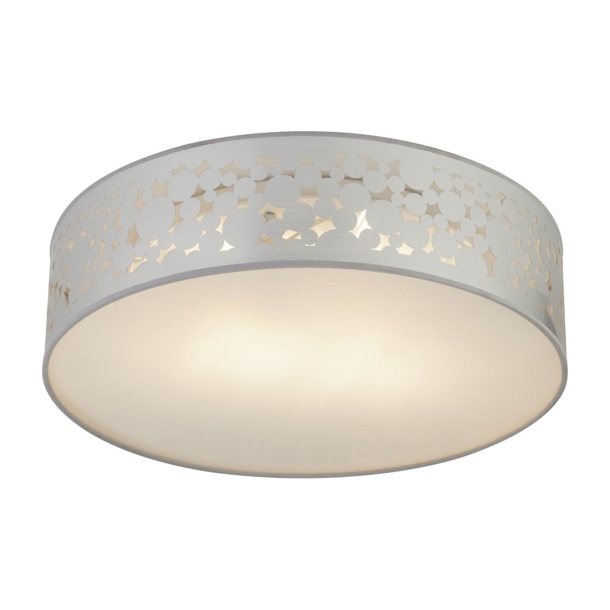 Laser Flush Silver Ceiling Light – image 1