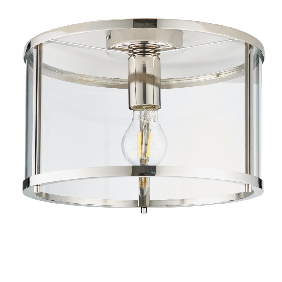 Hopton Flush Polished Nickel Ceiling Light – image 13