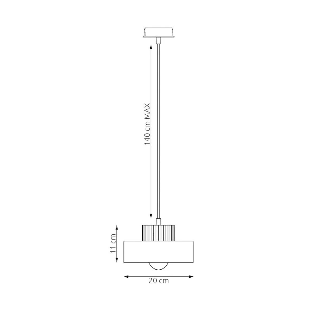Kivi Small Pendant Black – image 5