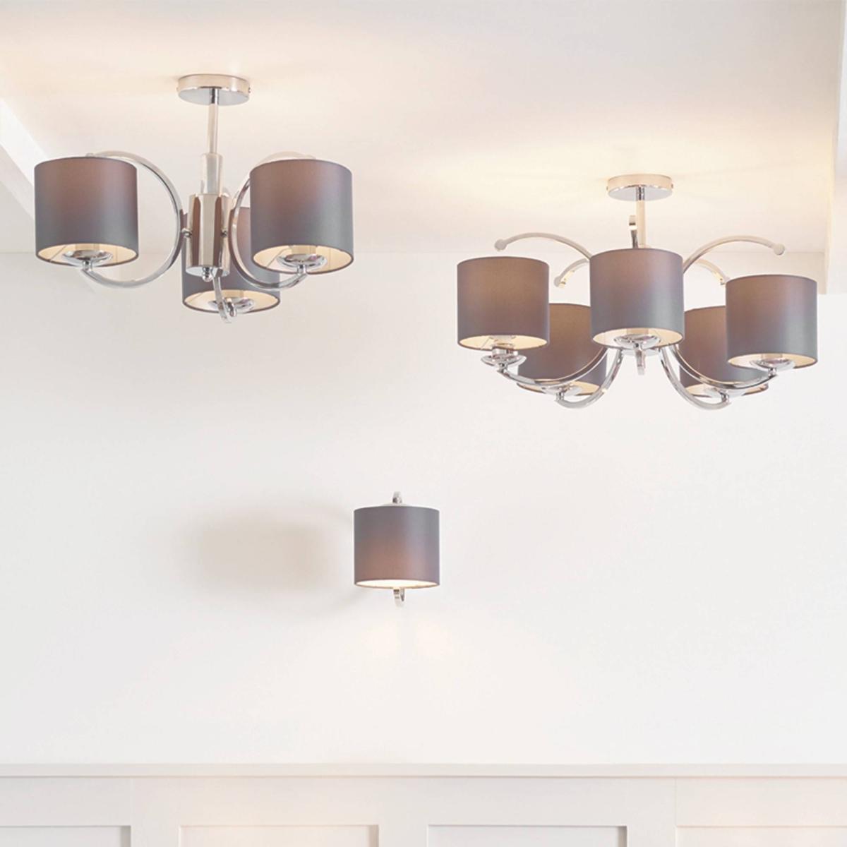 Arcadia 3 Light Ceiling Light Polished Chrome – image 2