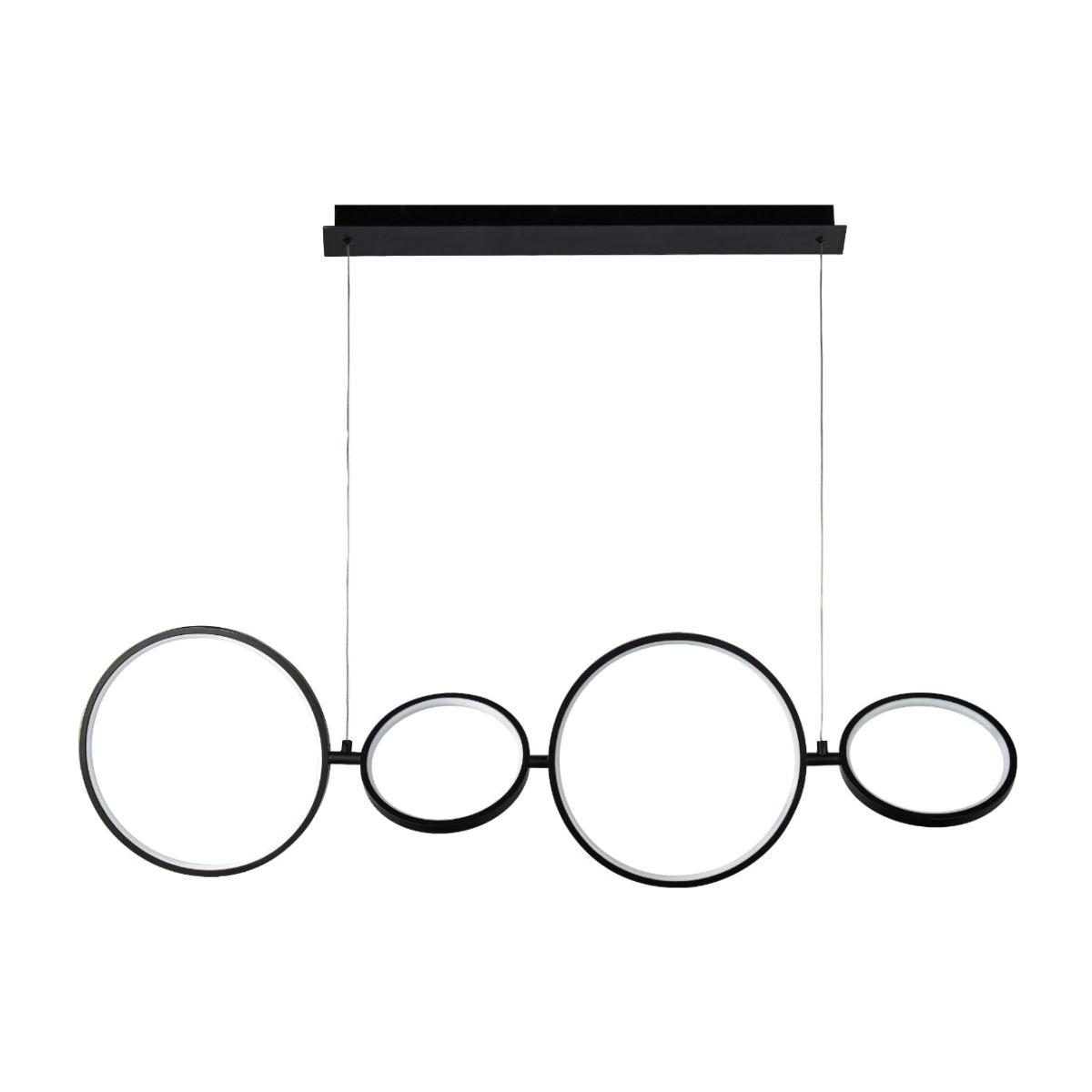 Cirque 4 Light LED Black Ceiling Pendant