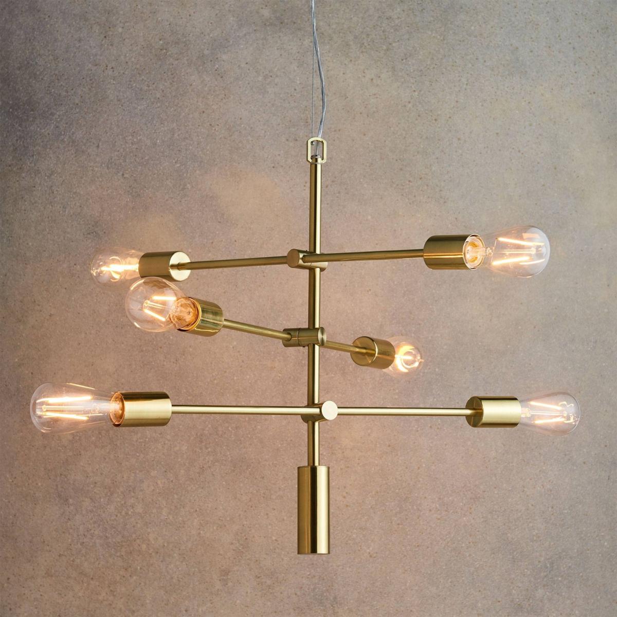 Rubens Pendant Ceiling Light Satin Gold – image 2